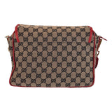 Gucci Shoulder Bag 001 0375 GG canvas Red Beige Gold Metal