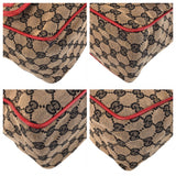 Gucci Shoulder Bag 001 0375 GG canvas Red Beige Gold Metal