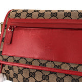 Gucci Shoulder Bag 001 0375 GG canvas Red Beige Gold Metal
