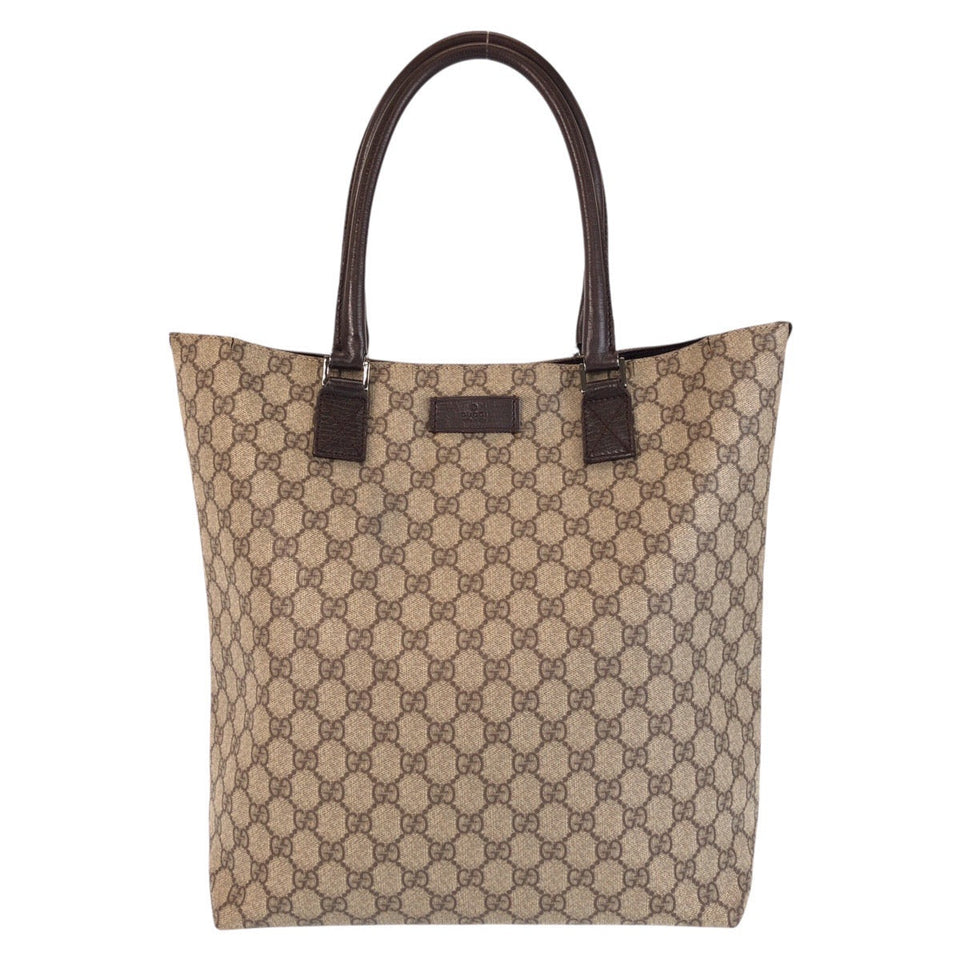 Gucci Tote Bag 131220 GG Supreme Canvas Beige brown