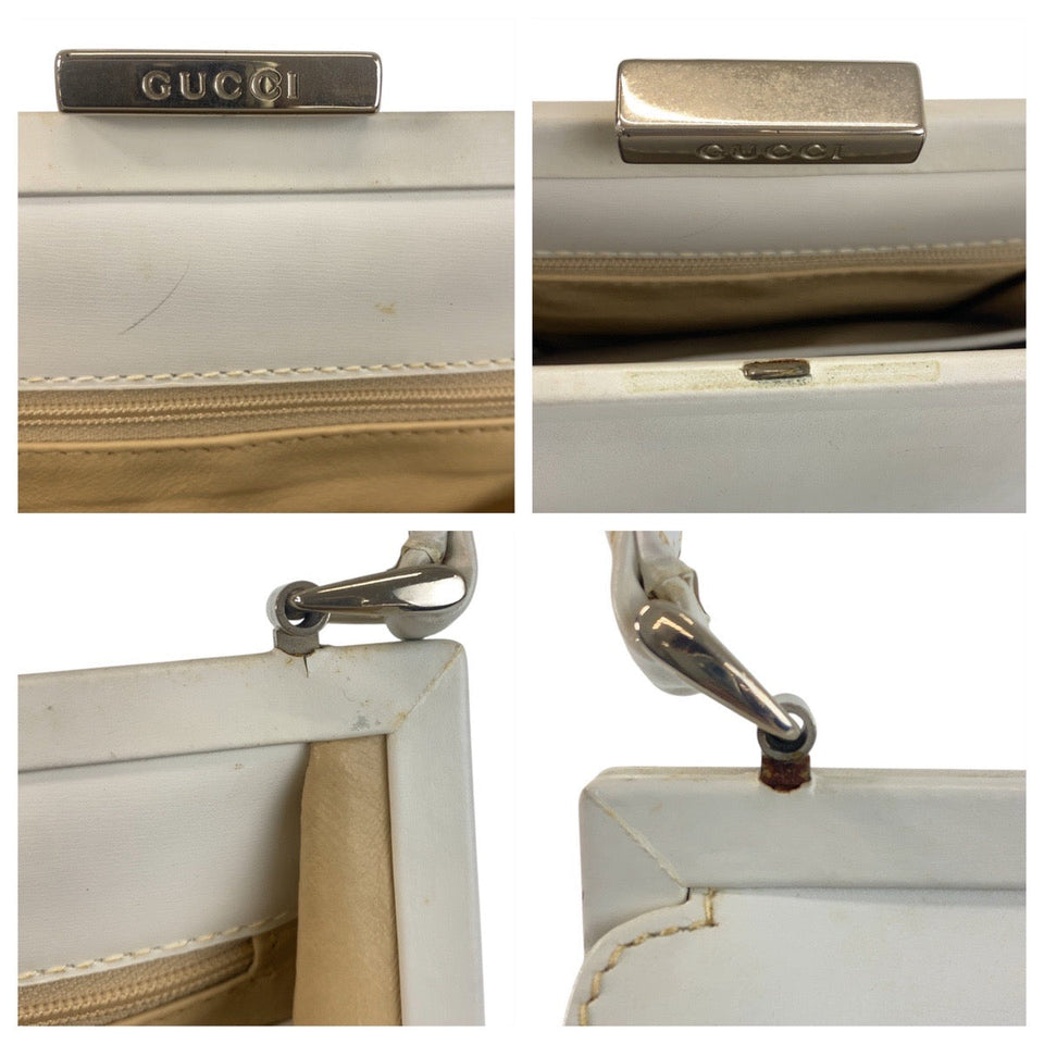 Gucci Handbag 00020460301 leather White SilverMetal