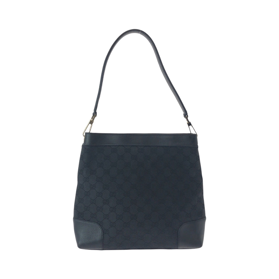 Gucci Shoulder Bag 33900 GG canvas Black GoldMetal One Shoulder Bag Women