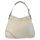 Gucci Shoulder Bag 137388 leather White GoldMetal Horsebit Women