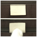 Gucci Tote Bag 189831 GG canvas Beige White Gold Metal Abbey