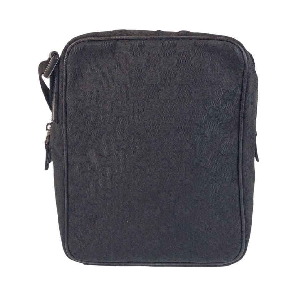 Gucci Shoulder Bag 122759 GG canvas Black black Shoulder Bag Pochette Women(Unisex)