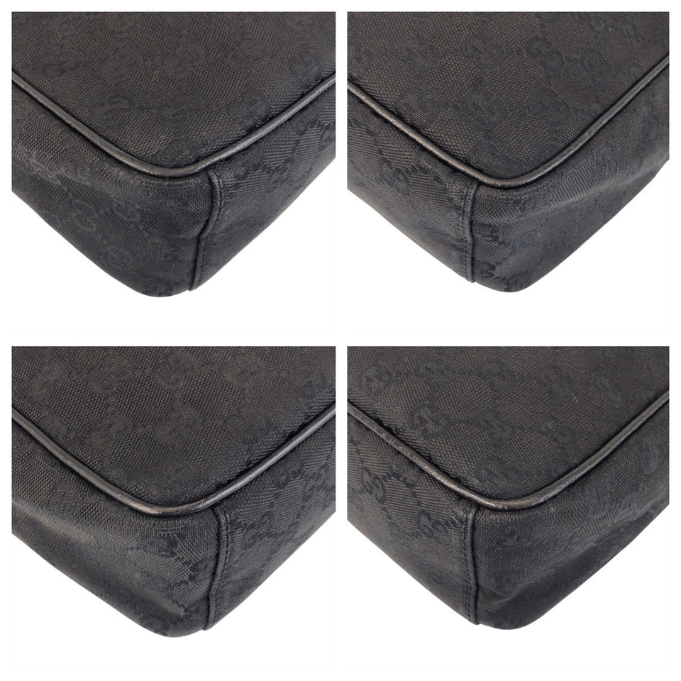 Gucci Shoulder Bag 122759 GG canvas Black black Shoulder Bag Pochette Women(Unisex)