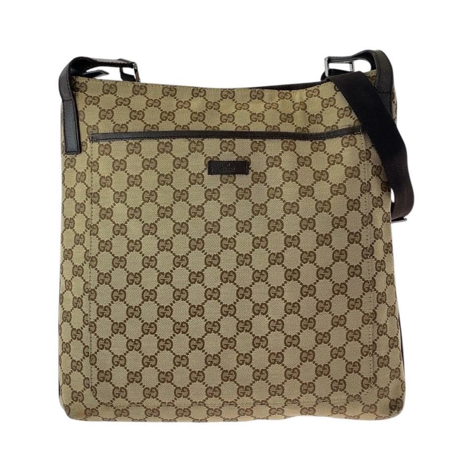Gucci Shoulder Bag 122791 GG canvas, leather Beige brown Shoulder Bag Messenger bag Women