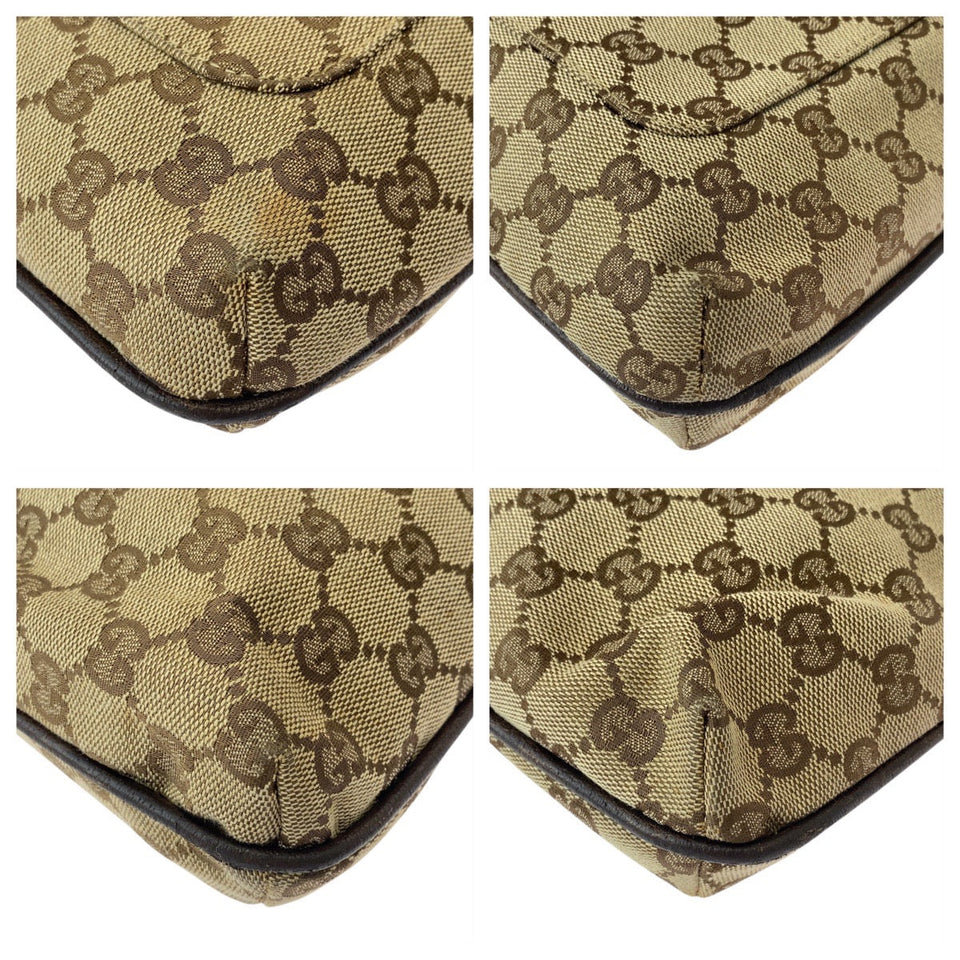 Gucci Shoulder Bag 122791 GG canvas, leather Beige brown Shoulder Bag Messenger bag Women