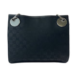 Gucci Shoulder Bag 120841 GG canvas, leather Black SilverMetal Shoulder Bag Messenger bag Women