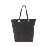 Gucci Tote Bag 002 1098 GG canvas Brown Black Gold Metal Tote Bag Shoulder Bag Women