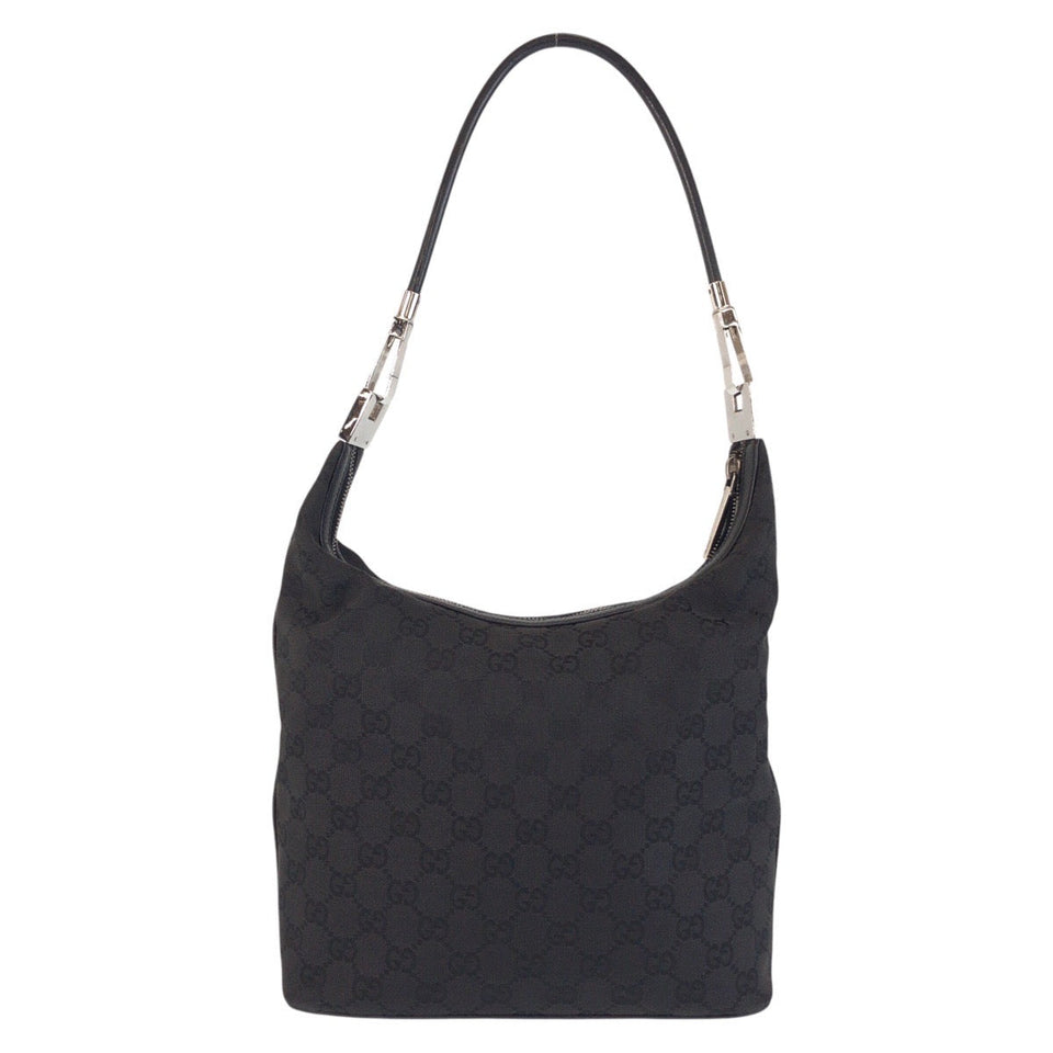 Gucci Shoulder Bag 01234 GG canvas Black black