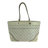 Gucci Tote Bag 145998 leather Ivory Gold Metal Guccisima