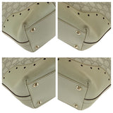 Gucci Tote Bag 145998 leather Ivory Gold Metal Guccisima