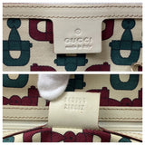 Gucci Tote Bag 145998 leather Ivory Gold Metal Guccisima