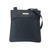 Gucci Shoulder Bag 27639 GG canvas Black SilverMetal