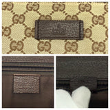 Gucci Shoulder Bag 110054 GG canvas Beige Brown SilverMetal