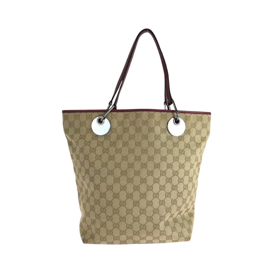 Gucci Tote Bag 120836 GG canvas beige