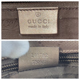 Gucci Shoulder Bag 201732 PVC Metallic Brown SilverMetal GG implementation
