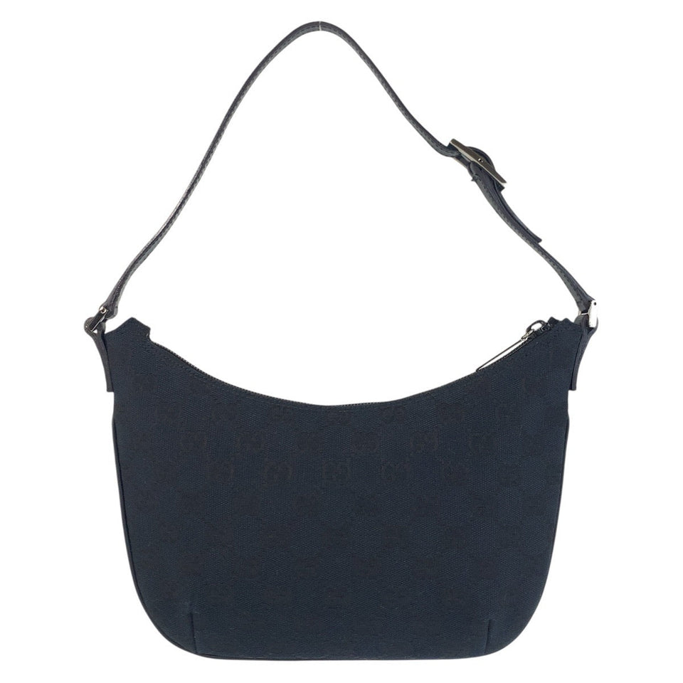 Gucci Shoulder Bag 005 0813 GG canvas, leather Black black Women