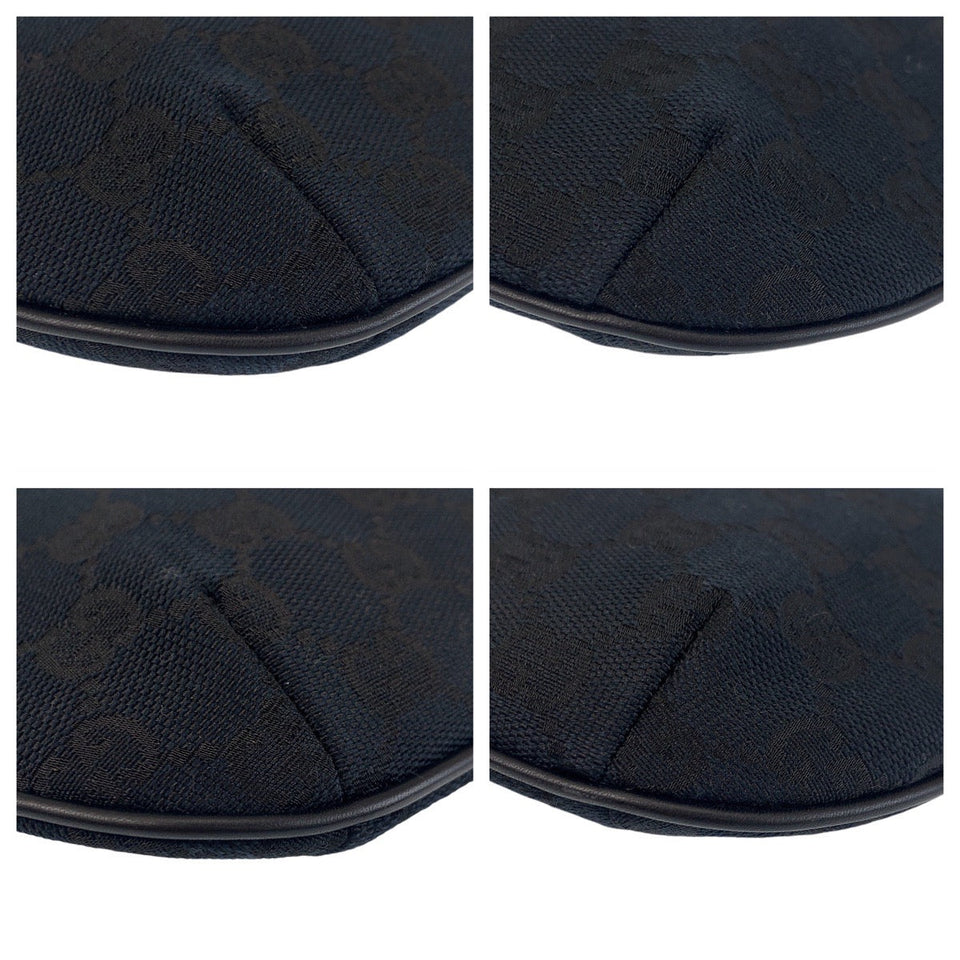 Gucci Shoulder Bag 005 0813 GG canvas, leather Black black Women