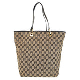 Gucci Tote Bag 002 1098 GG canvas, leather Black GoldMetal Tote Bag Shoulder Bag Women