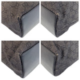 Gucci Tote Bag 31243 GG canvas, leather Black SilverMetal Tote Bag Shoulder Bag Women