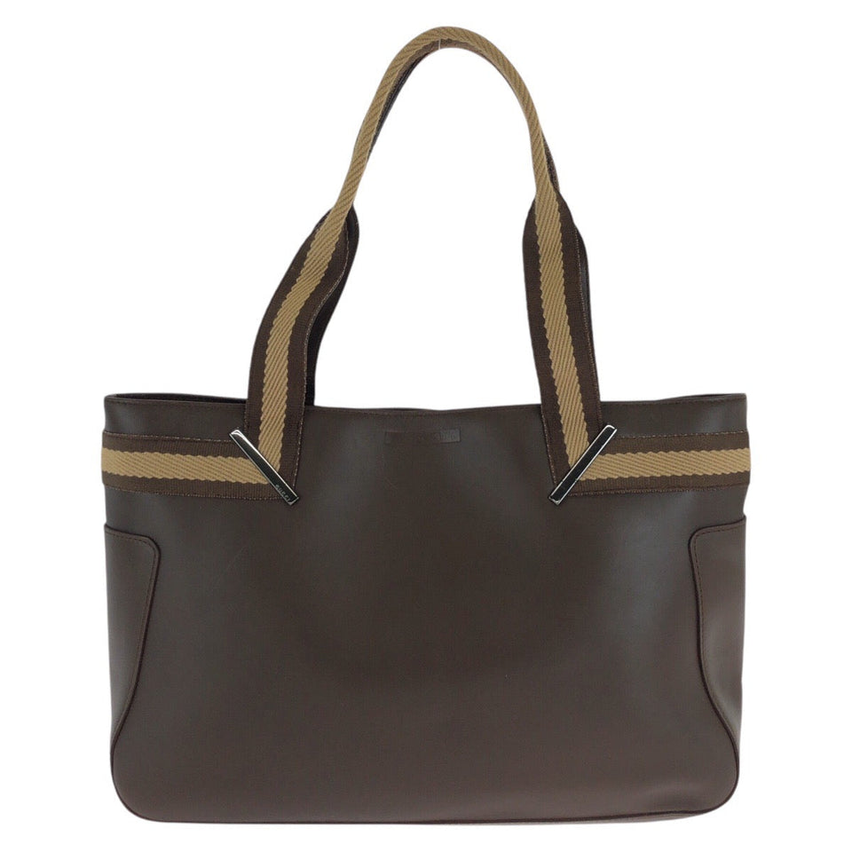 Gucci Tote Bag 002 1135 leather Brown Tote Bag Shoulder Bag Sherry line Women