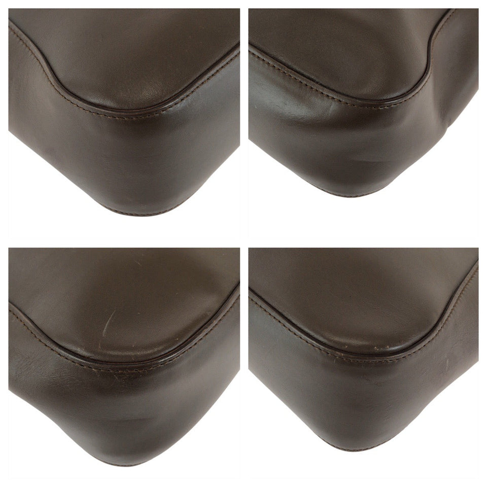 Gucci Tote Bag 002 1135 leather Brown Tote Bag Shoulder Bag Sherry line Women