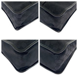 Gucci Handbag 000 0854 GG canvas Black SilverMetal Handbag Shoulder Bag Women