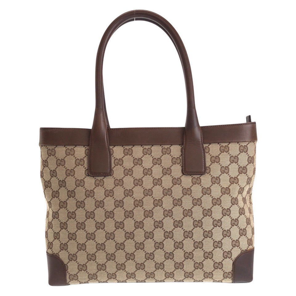 Gucci Tote Bag 33890 GG canvas, leather Brown beige Tote Bag Shoulder Bag Women