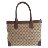 Gucci Tote Bag 33890 GG canvas, leather Brown beige Tote Bag Shoulder Bag Women
