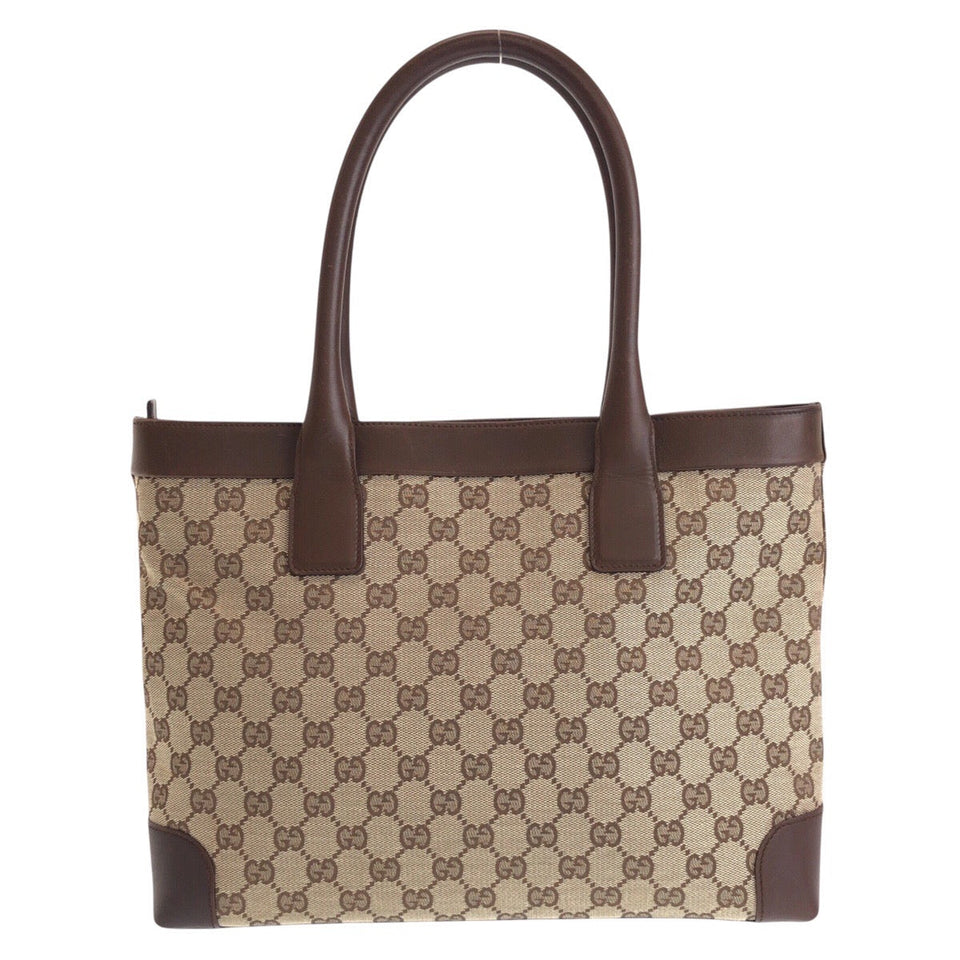Gucci Tote Bag 33890 GG canvas, leather Brown beige Tote Bag Shoulder Bag Women