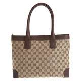Gucci Tote Bag 33890 GG canvas, leather Brown beige Tote Bag Shoulder Bag Women
