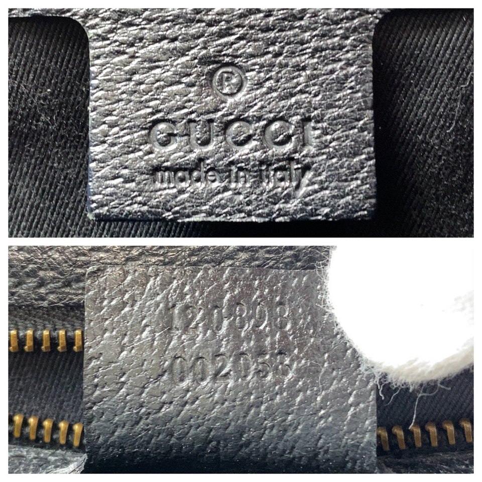 Gucci Tote Bag 120898 GG canvas, leather black Tote Bag Shoulder Bag Studs Women