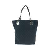 Gucci Tote Bag 10836 GG canvas Black SilverMetal Tote Bag Shoulder Bag Women