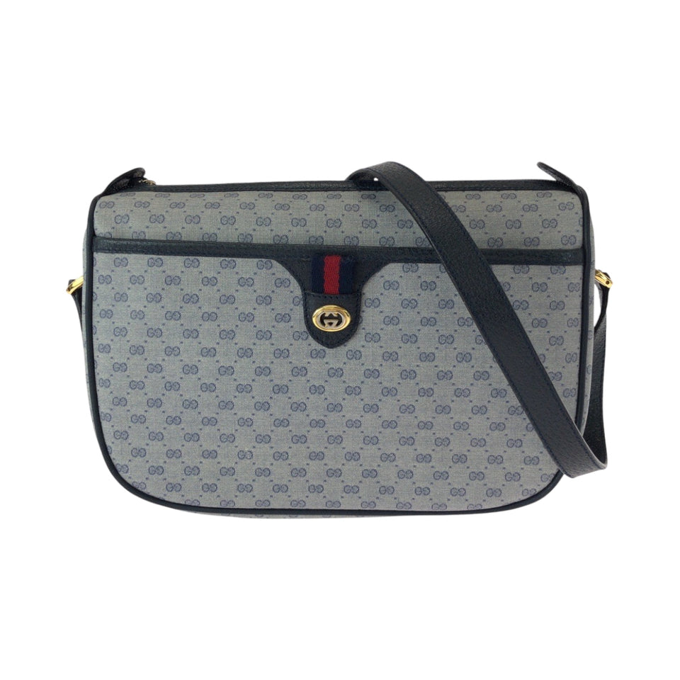 Gucci Shoulder Bag 89 02 077 GG Supreme Canvas gray Old Gucci