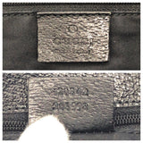 Gucci Shoulder Bag 120842 GG canvas, leather Black SilverMetal Shoulder Bag pochette Women