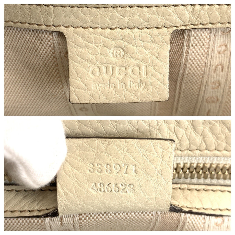 Gucci Handbag leather white Interlocking