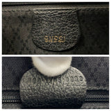 Gucci Backpack 003 1705 0030 Suede Black GoldMetal Bamboo