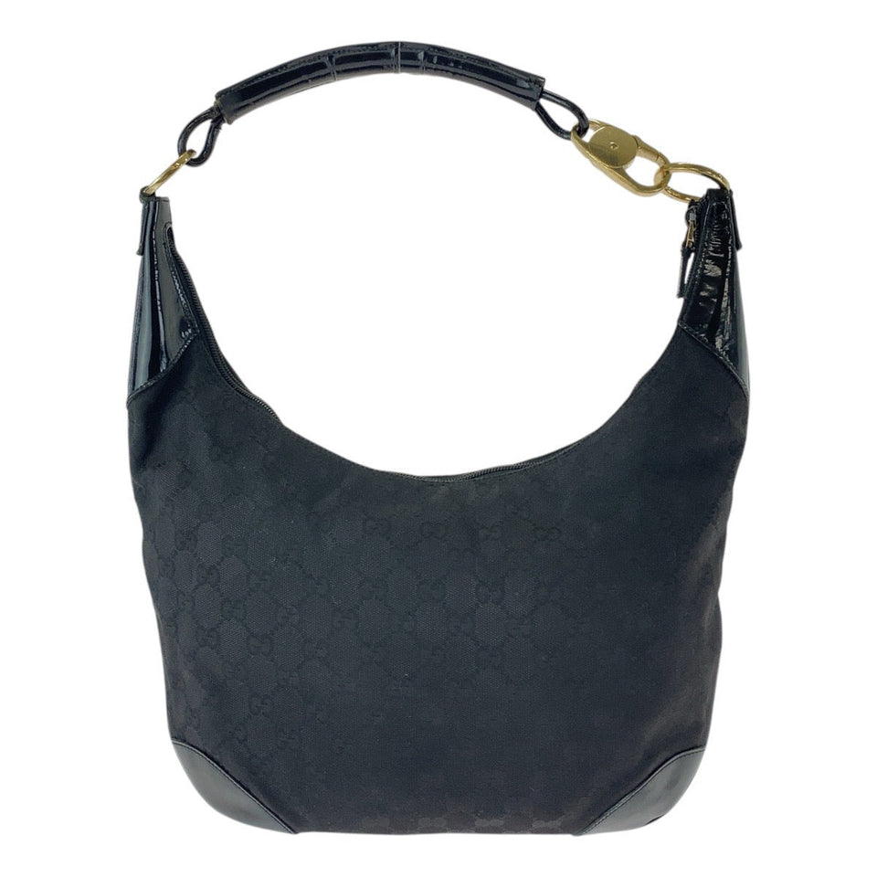 Gucci Shoulder Bag 001 4157 GG canvas, leather Black GoldMetal Women