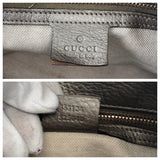 Gucci Shoulder Bag 353124 leather gold Bamboo