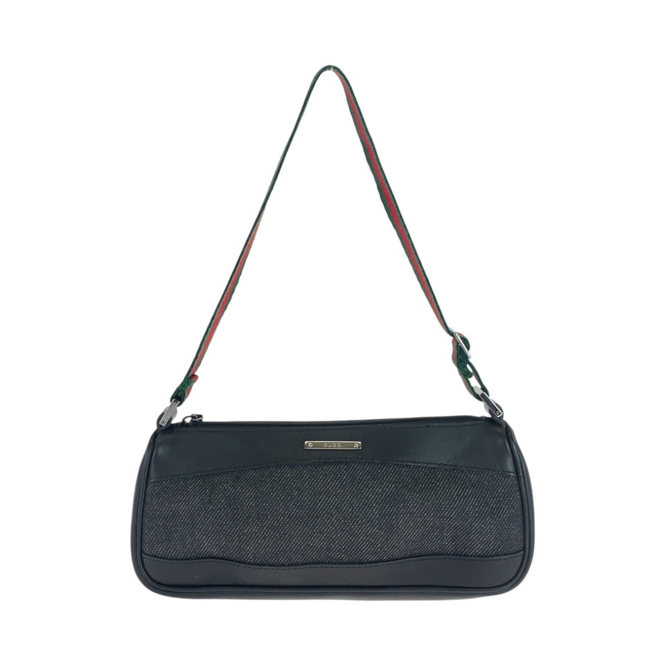 Gucci Handbag 92320 canvas Black SilverMetal Sherry line