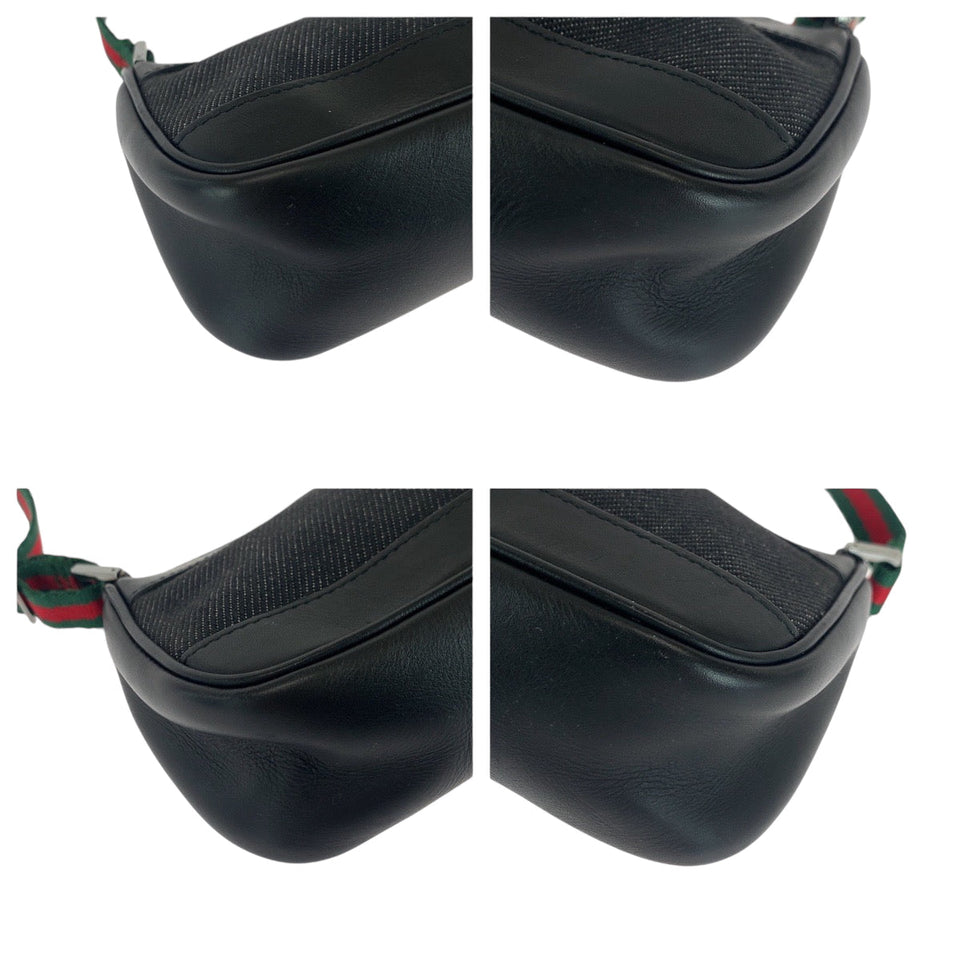 Gucci Handbag 92320 canvas Black SilverMetal Sherry line
