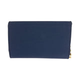 Gucci Shoulder Bag canvas Navy Gold Metal Old Gucci