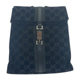 Gucci Backpack 003 0236 Suede, Leather Black Silver Metal Backpack Backpack Jackie Women(Unisex)