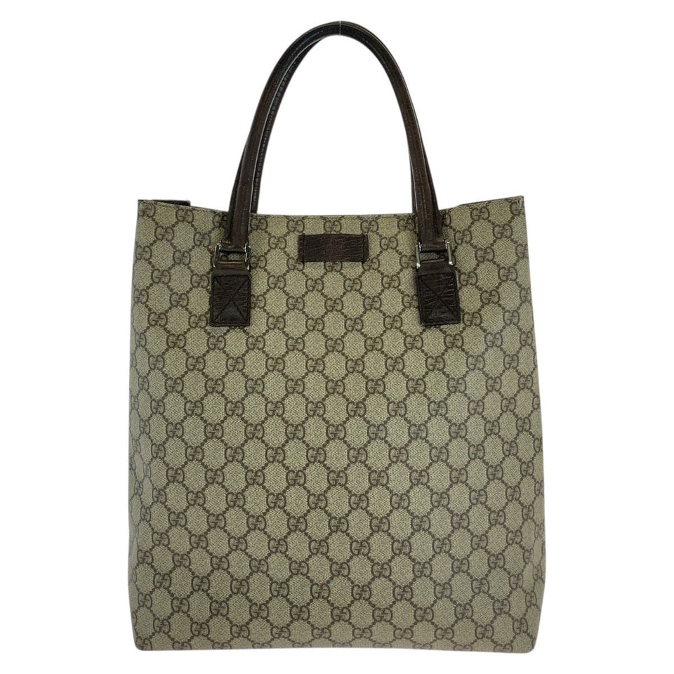 Gucci Tote Bag 131220 GG Supreme canvas, leather Beige brown Tote Bag Shoulder Bag Women