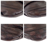 Gucci Shoulder Bag 203257 leather Brown Shoulder Bag pochette Abby Guccissima Women