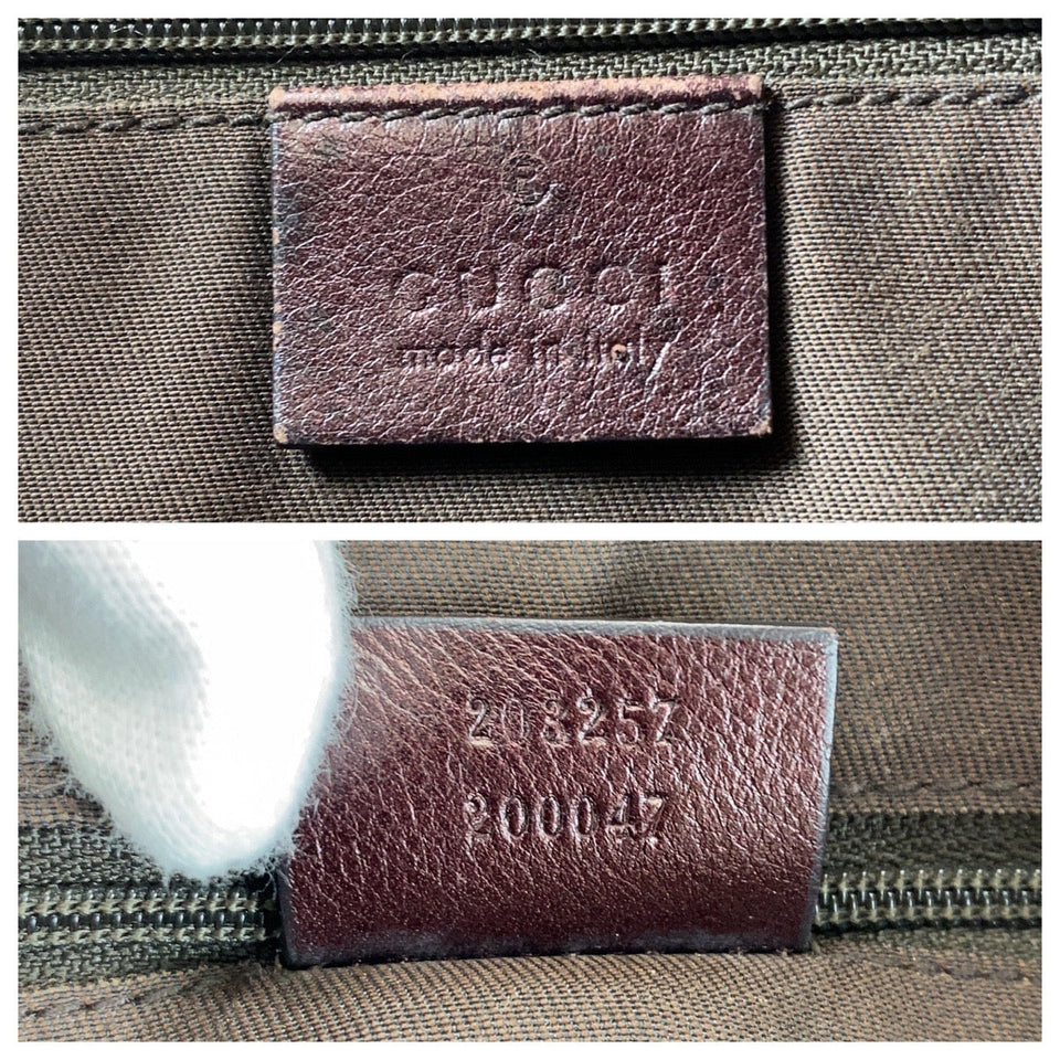 Gucci Shoulder Bag 203257 leather Brown Shoulder Bag pochette Abby Guccissima Women