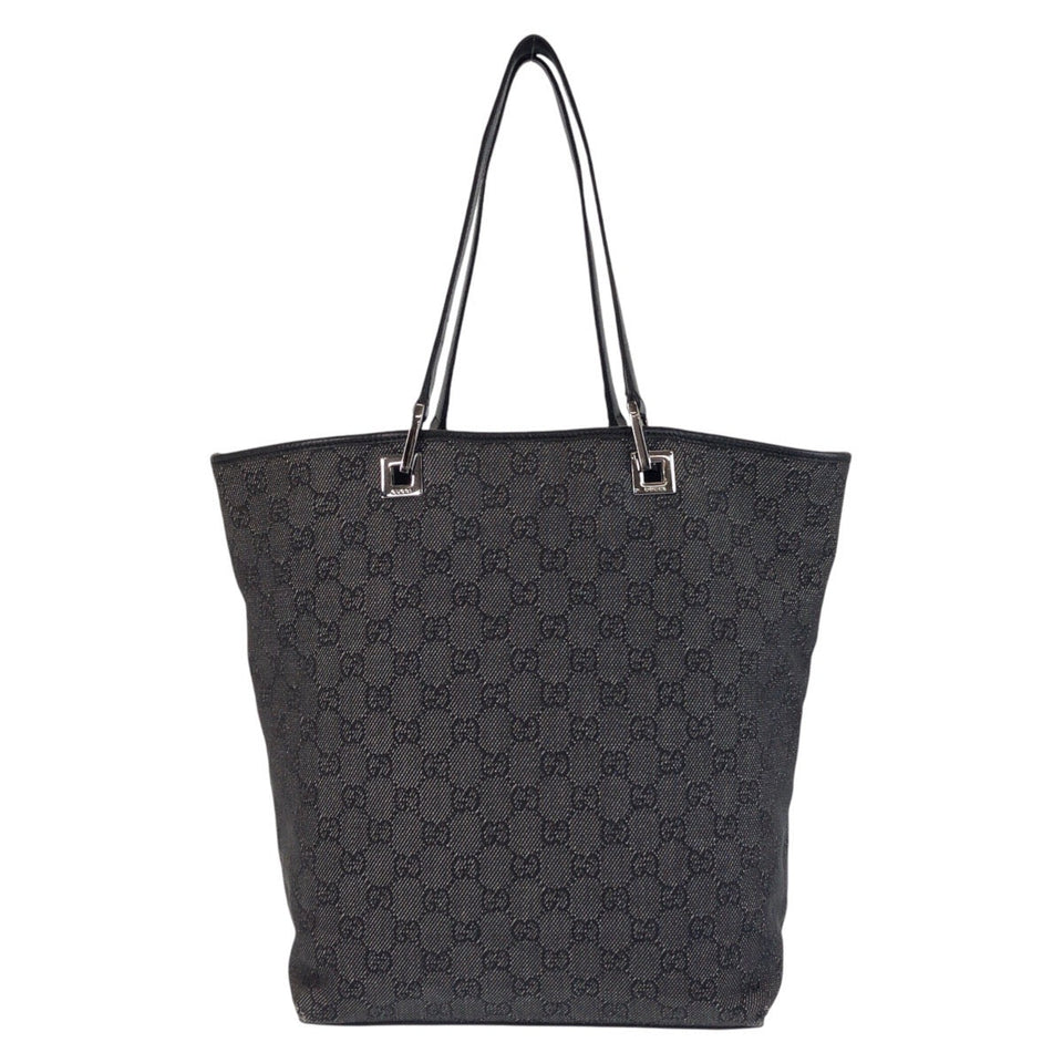 Gucci Tote Bag 31243 GG canvas, leather Black black Tote Bag Shoulder Bag Women
