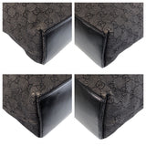 Gucci Tote Bag 31243 GG canvas, leather Black black Tote Bag Shoulder Bag Women